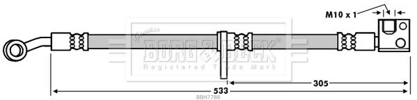 BORG & BECK Pidurivoolik BBH7788